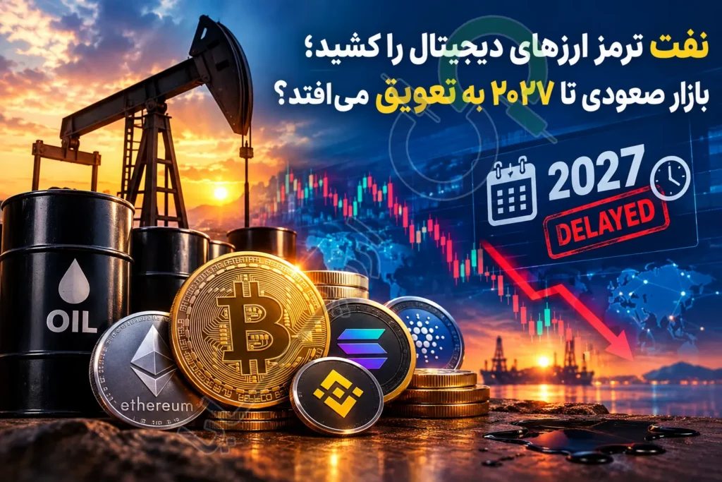 نفت ترمز ارزهای دیجیتال را کشید؛ بازار صعودی تا ۲۰۲۷ به تعویق می‌افتد؟