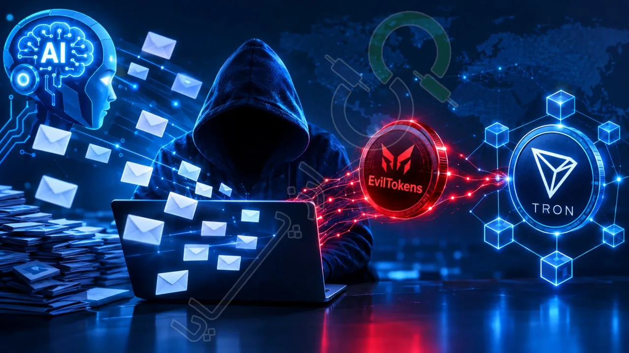 هزاران ایمیل با کمک هوش مصنوعی هک شد؛ ردپای EvilTokens به شبکه ترون رسید!