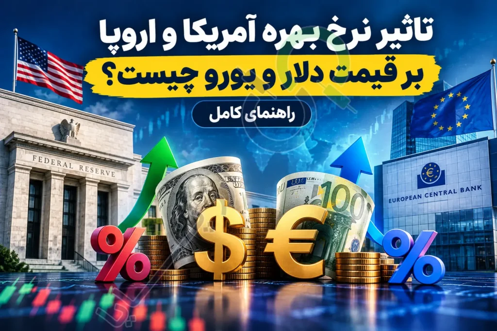 تاثیر نرخ بهره آمریکا و اروپا بر قیمت دلار و یورو چیست؟