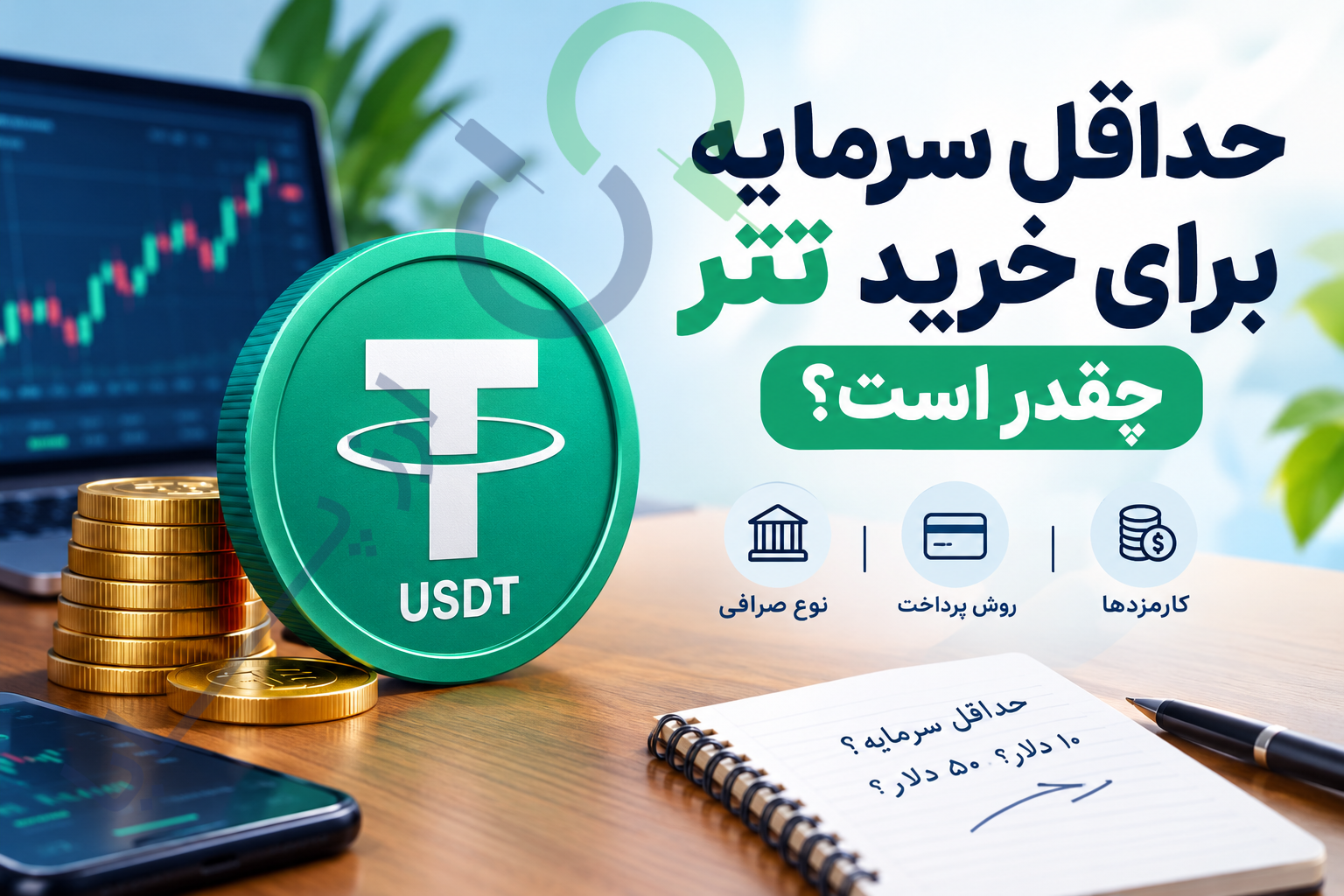 حداقل سرمایه برای خرید تتر چقدر است؟