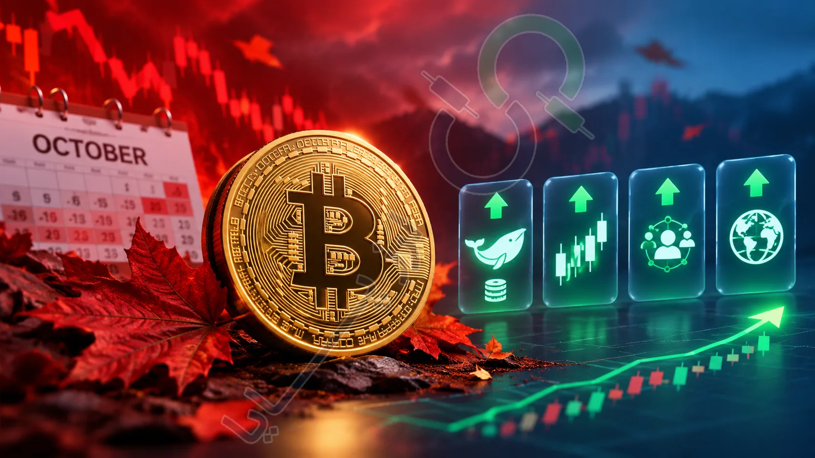 بیت‌کوین در مسیر اکتبر قرمز؛ ۴ نشانه صعودی هنوز حفظ شده است!