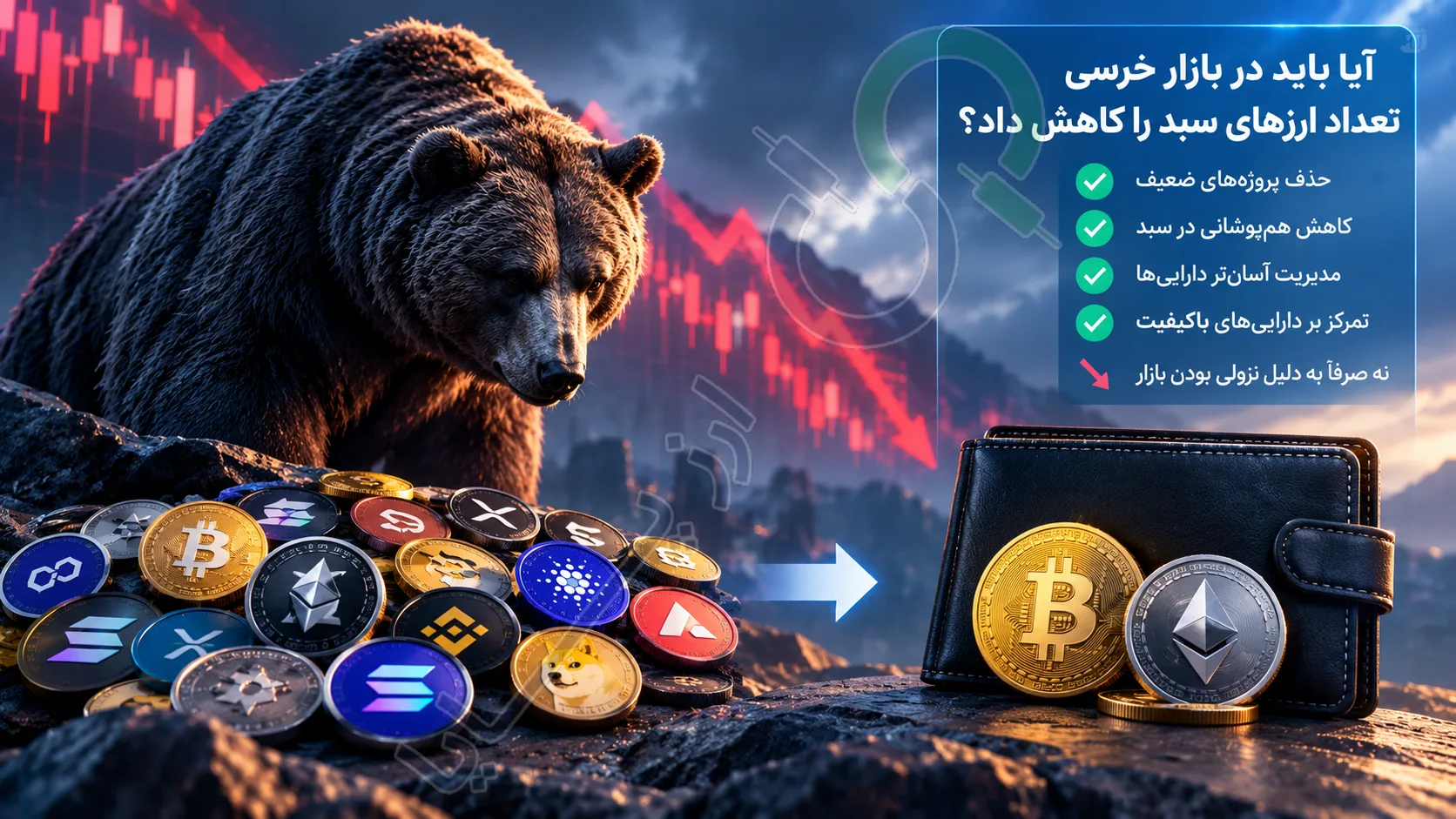 آیا باید در بازار خرسی تعداد ارزهای سبد را کاهش داد؟