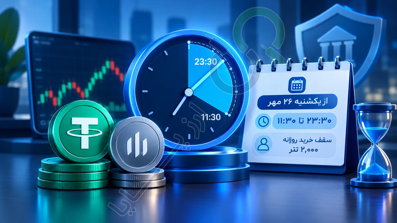 ساعات محدودیت معامله تتر-تومان تغییر کرد